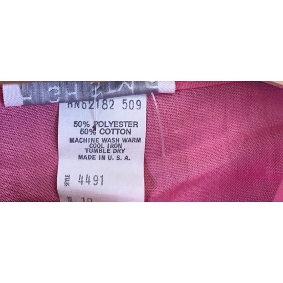 New vintage 70s High Style button up short sleeve shirt size 10 - Picture 6 of 7